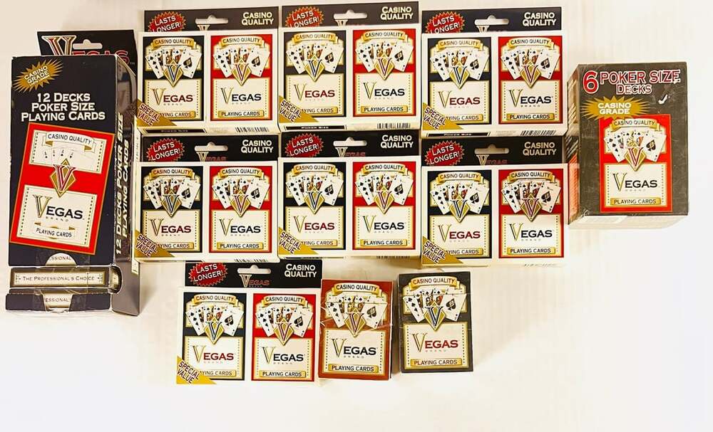 Vegas Brand Casino Quality Poker Playing Cards Bulk Lot 36 Decks New Sealed